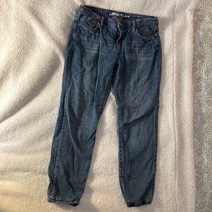 Eddie Bauer flannel lined jeans size 4 petite